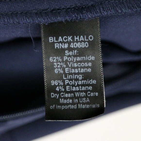 Black Halo Gypsy Rose Jumpsuit Size 8 Short Sleeve V Neck Classic Slit Hem $390 - Picture 14 of 16